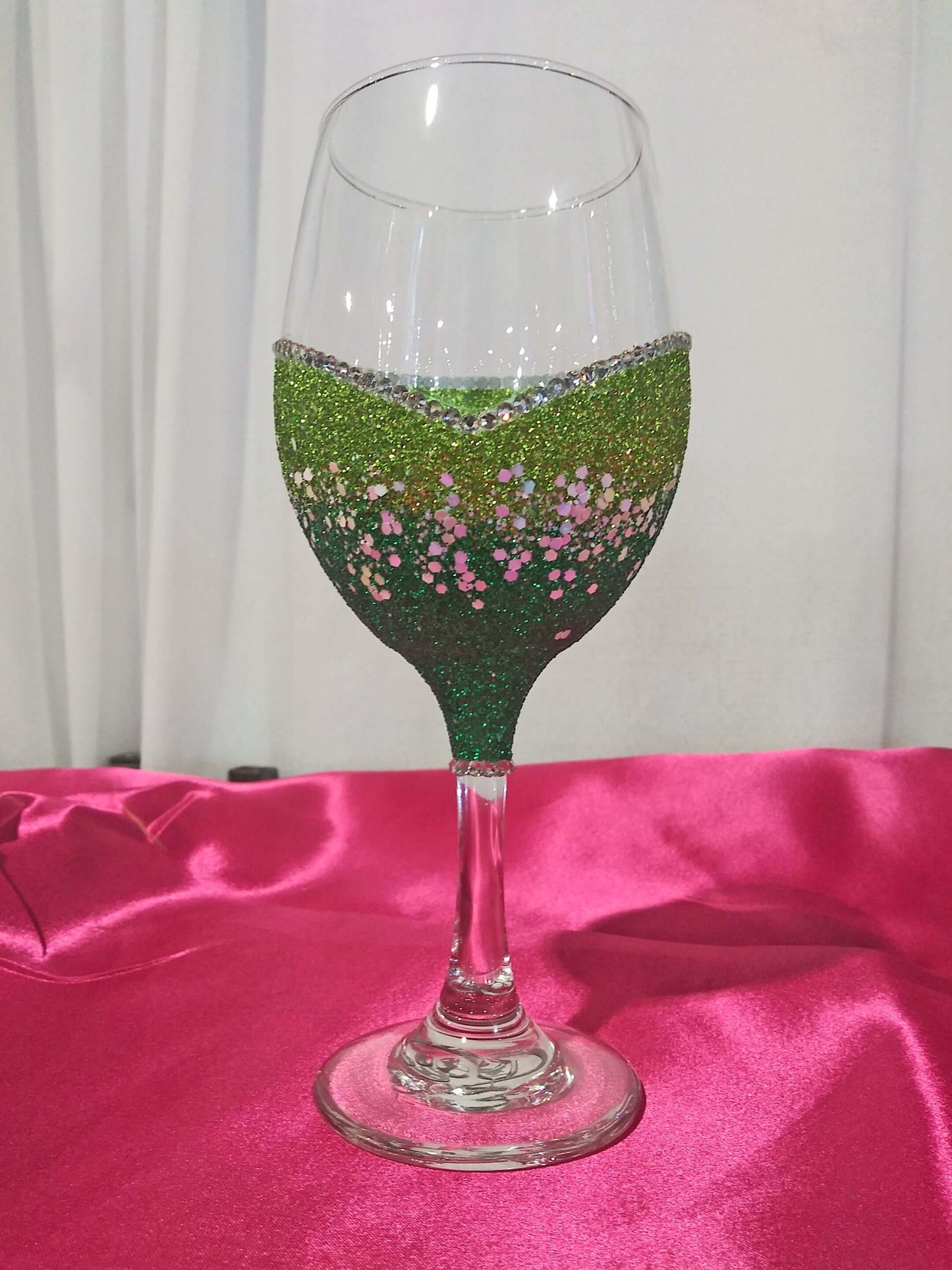 Winey Bitches Co Blinged Two-Tone Stem or Stemless Wine Glasses