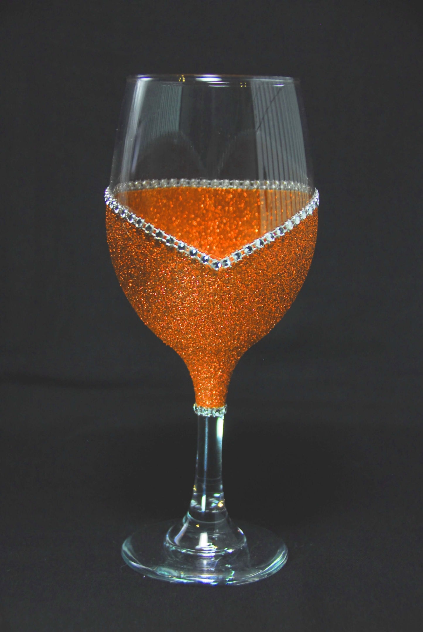 Military-Marines Bling Stem or Stemless Wine Glasses-Choose your color