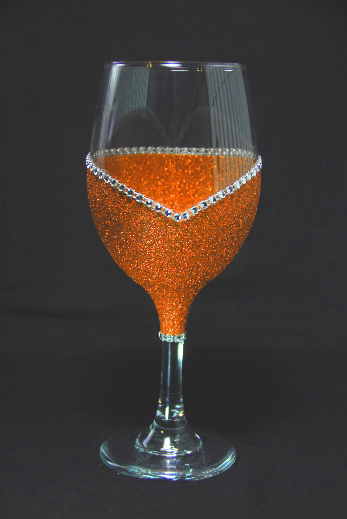 F-Around and Find Out – Bling Glitter Glass Wine Glasses (Just Sayin’ Collection)