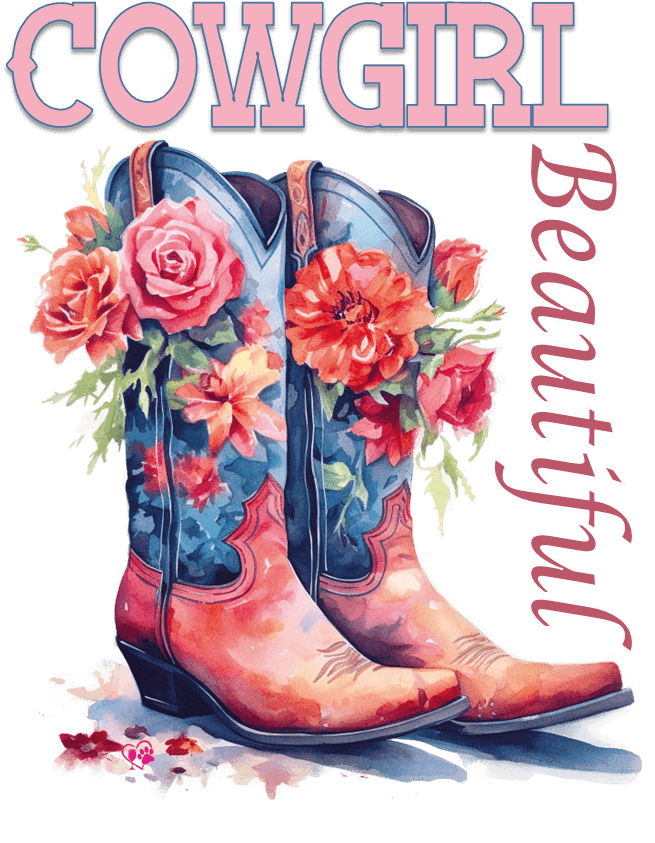 New-Cowgirl Beautiful Country Western Graphic Tee