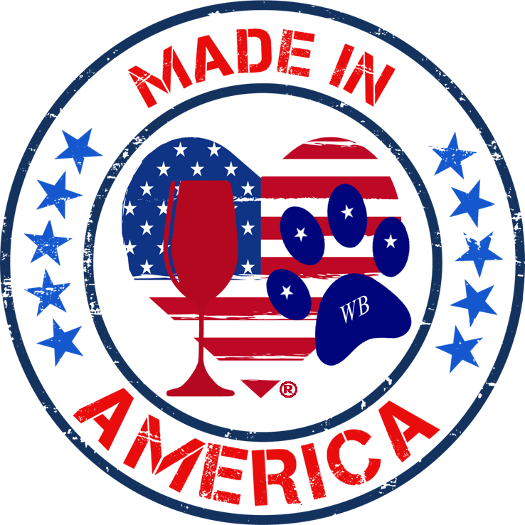 Made in America β Bling Glitter Glass Wine Glasses (4th of July Collection)