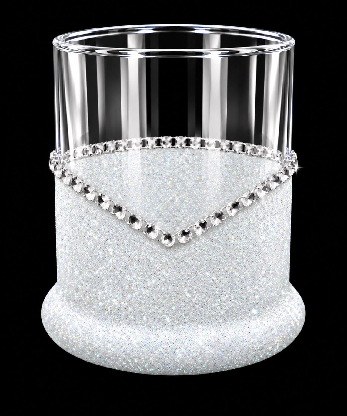 Blinged Air Force Military Whiskey-Highball Glasses-Choose Color