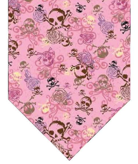 Winey Bitches Co Pirate Skulls (Pink) Doggie Bandana