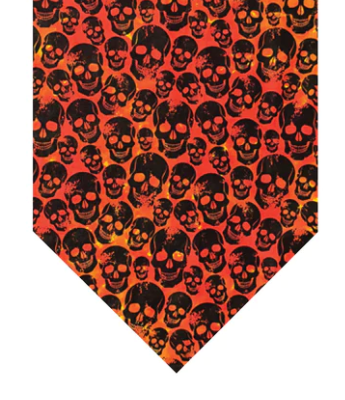 Winey Bitches Co Fire Skulls Doggie Bandana