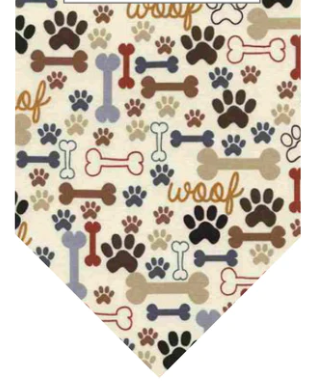 Winey Bitches Co Bones & Paws Bandana