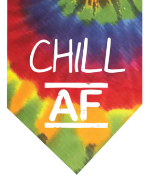 Winey Bitches Co Chill AF Tie Dye Bandana