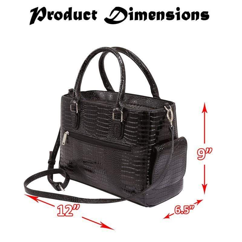 Accessories Winey Drink Purse in Black Croc WineyBitchesCo