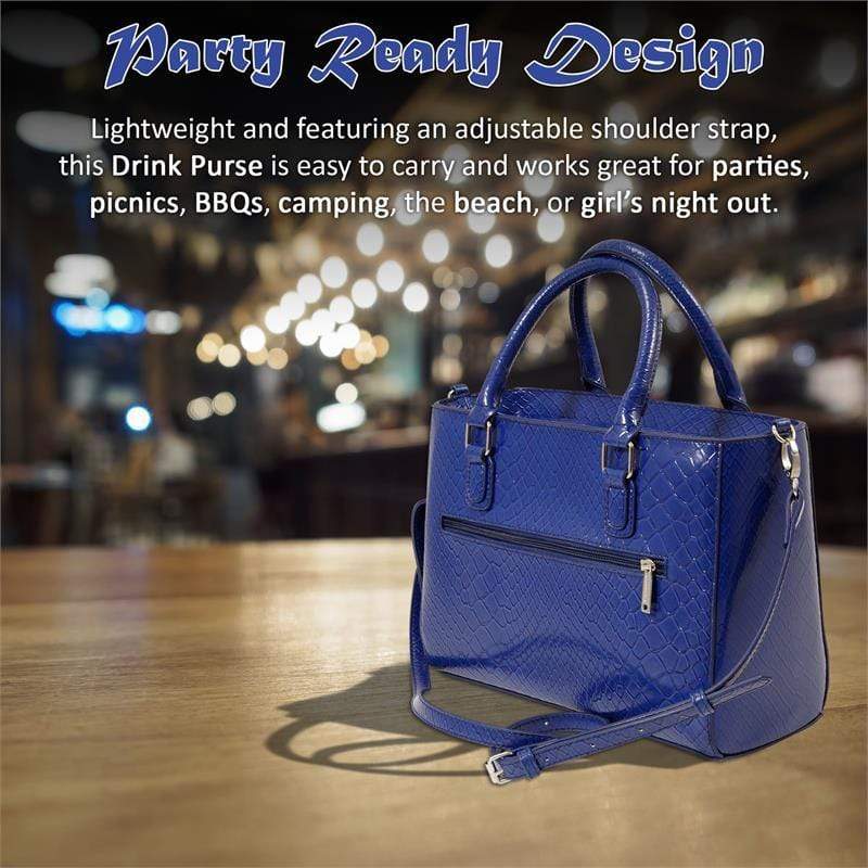 Accessories Winey Drink Purse in Blue Burmese WineyBitchesCo