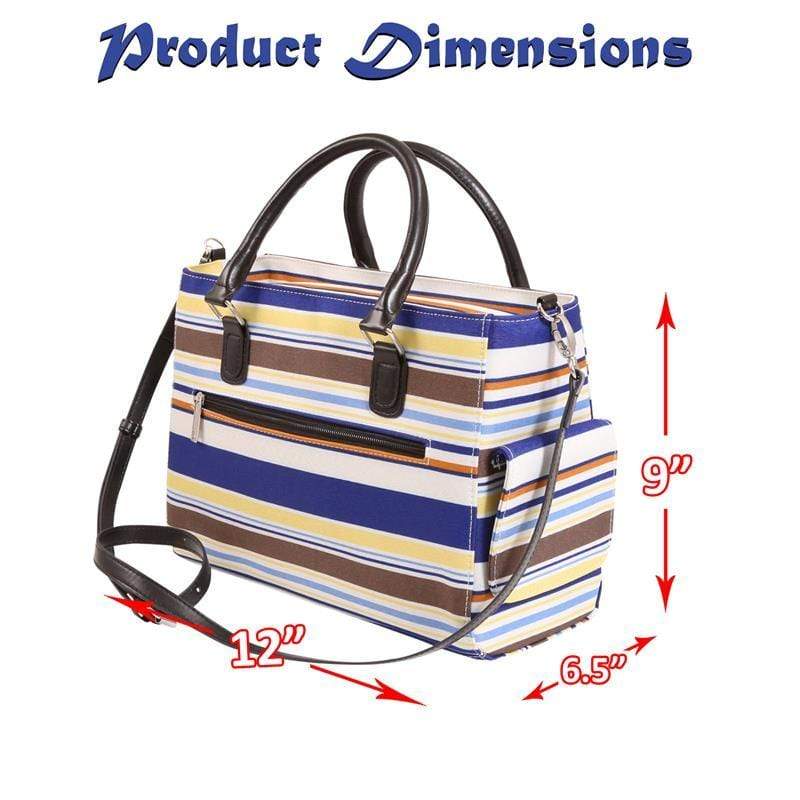 Accessories Winey Drink Purse in Blue Nautical Stripe WineyBitchesCo