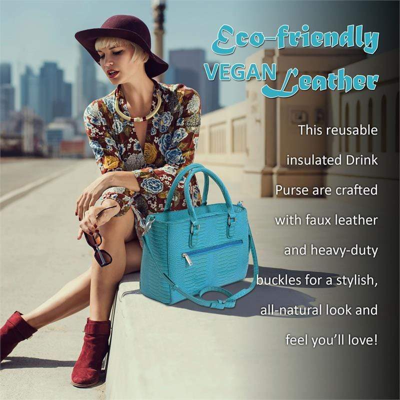 Accessories Winey Drink Purse in Blue Turquoise WineyBitchesCo