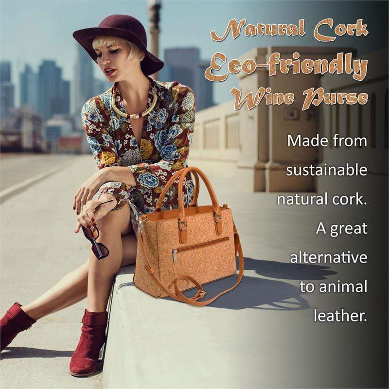 Accessories Winey Drink Purse in Cork Wine WineyBitchesCo