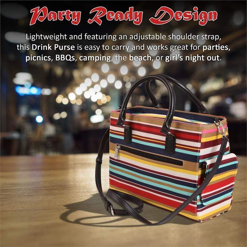 Accessories Winey Drink Purse in Nautical Stripe WineyBitchesCo