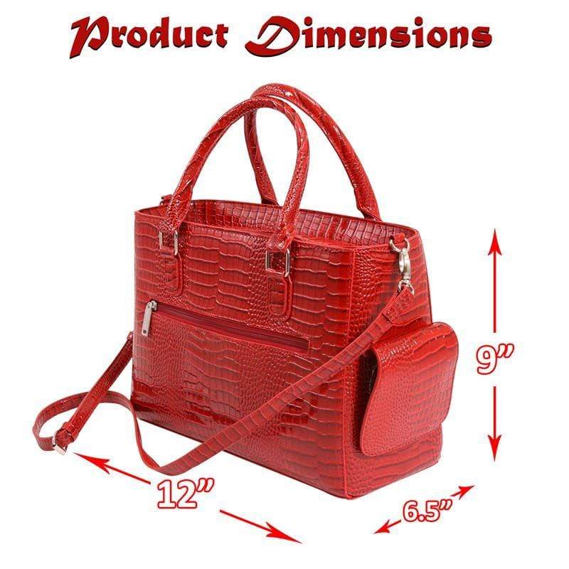 Accessories Winey Drink Purse in Red Croc WineyBitchesCo