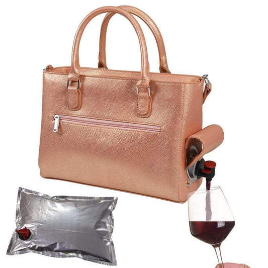 Accessories Winey Drink Purse in Rose Gold Birmingham WineyBitchesCo