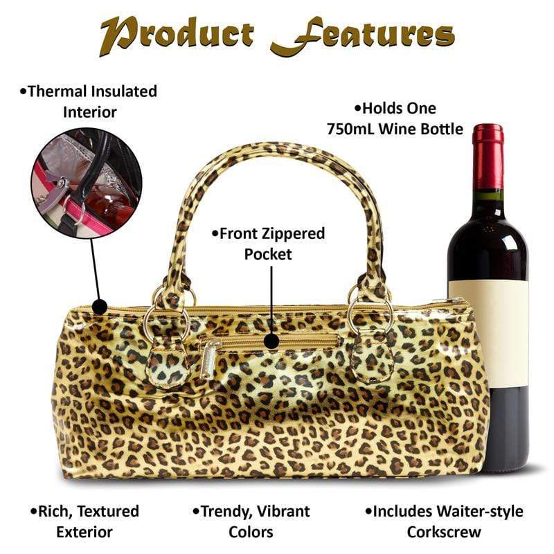 Accessories Winey Wine Clutch Purse- Cheetah WineyBitchesCo