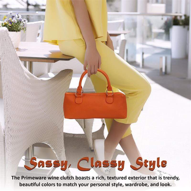 Accessories Winey Wine Clutch Purse- Orange Birmingham WineyBitchesCo