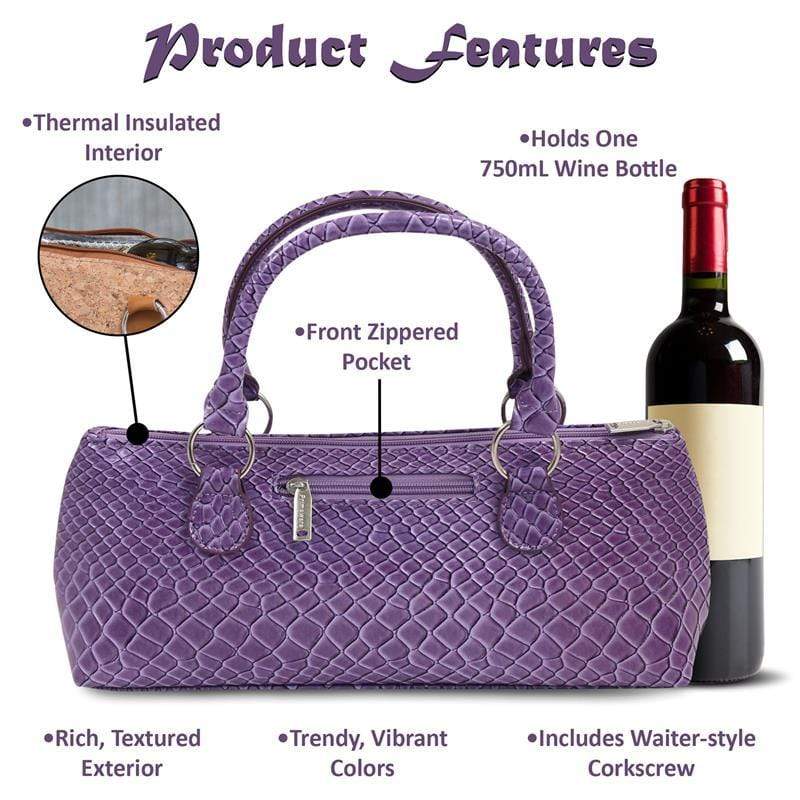 Accessories Winey Wine Clutch Purse- Purple Burmese WineyBitchesCo