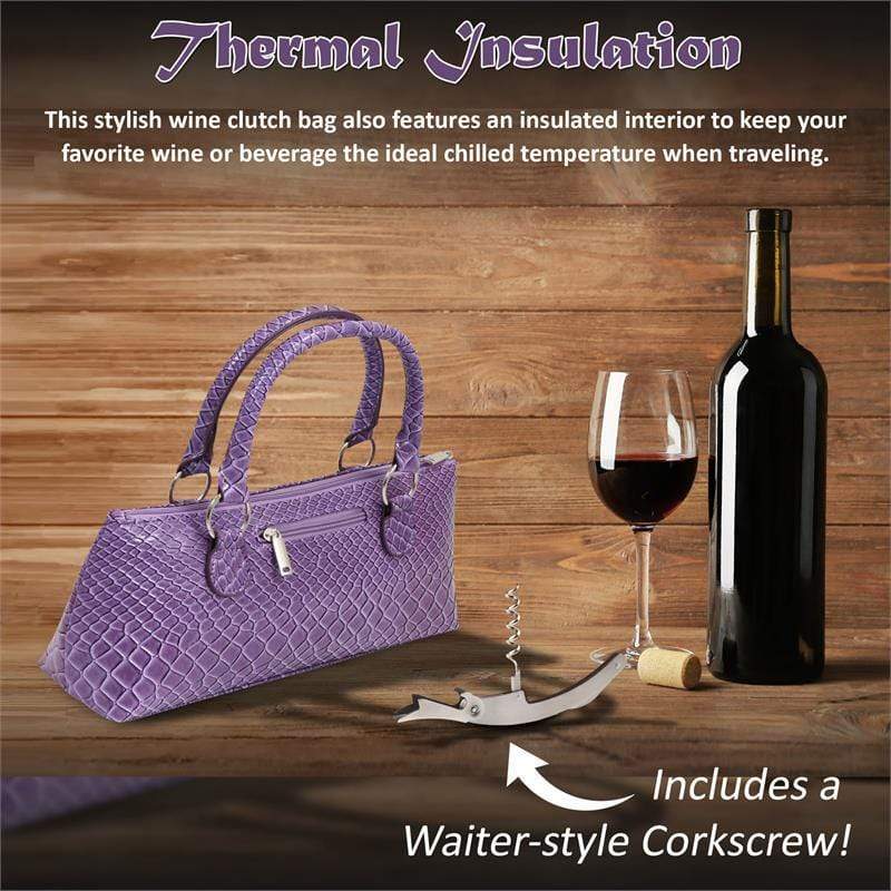 Accessories Winey Wine Clutch Purse- Purple Burmese WineyBitchesCo