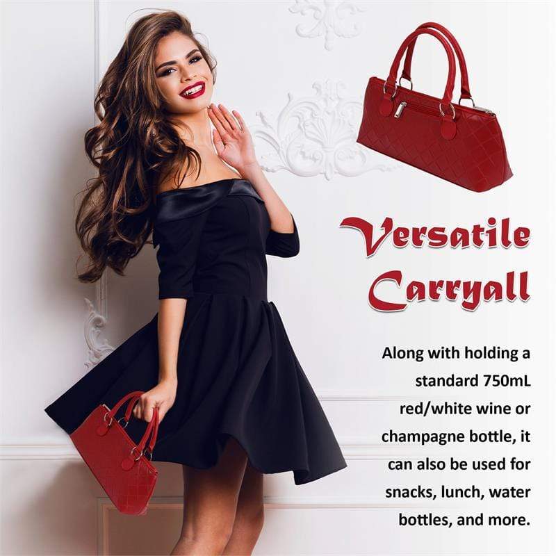 Accessories Winey Wine Clutch Purse- Red Quilted WineyBitchesCo