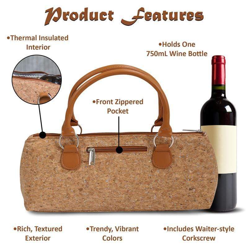 Accessories Winey Wine Clutch Purse- Silver Cork WineyBitchesCo