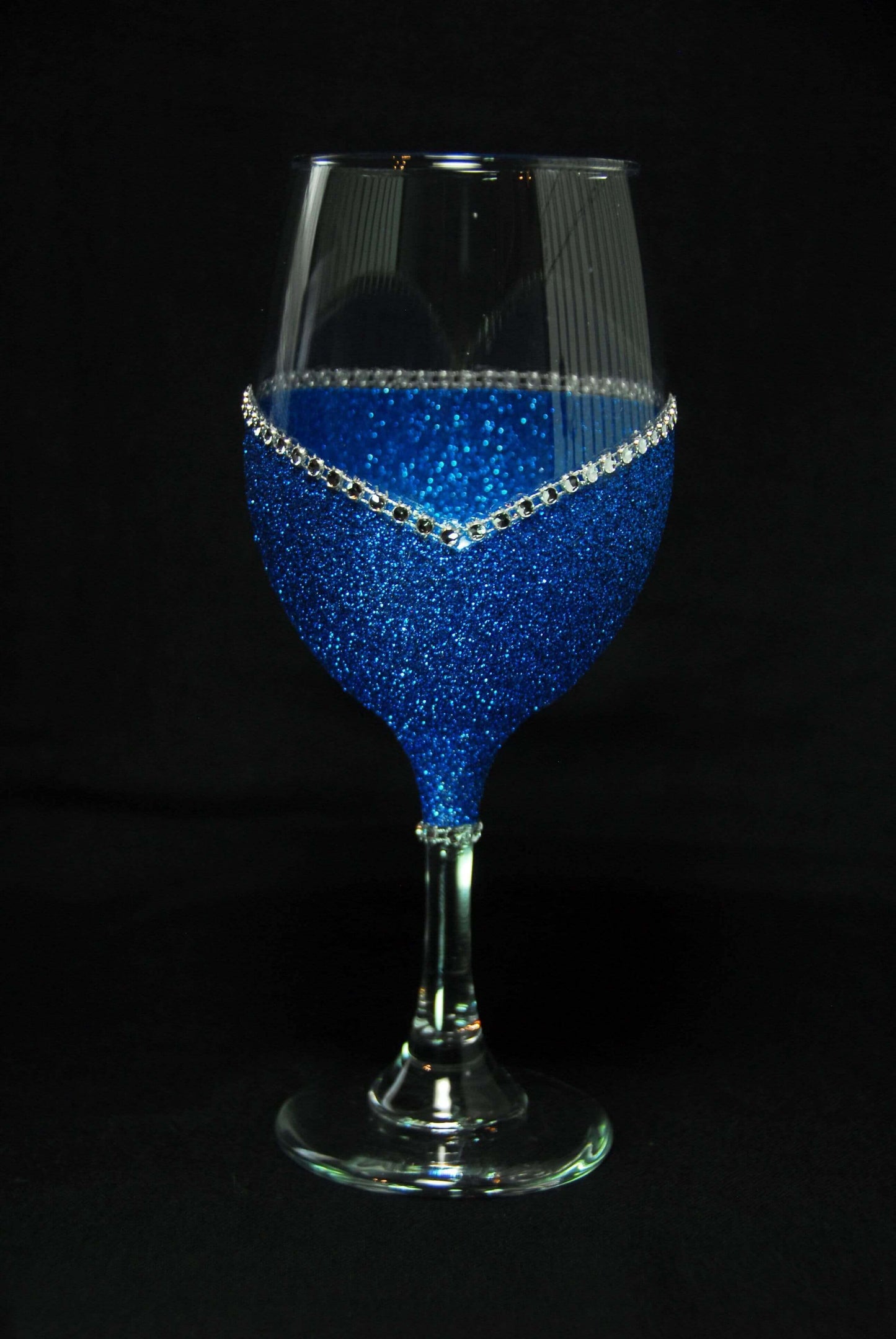 Buffalo Bills Bling Stem or Stemless Wine Glasses-Choose your color - Winey Bitches - Wine- Women- K9's