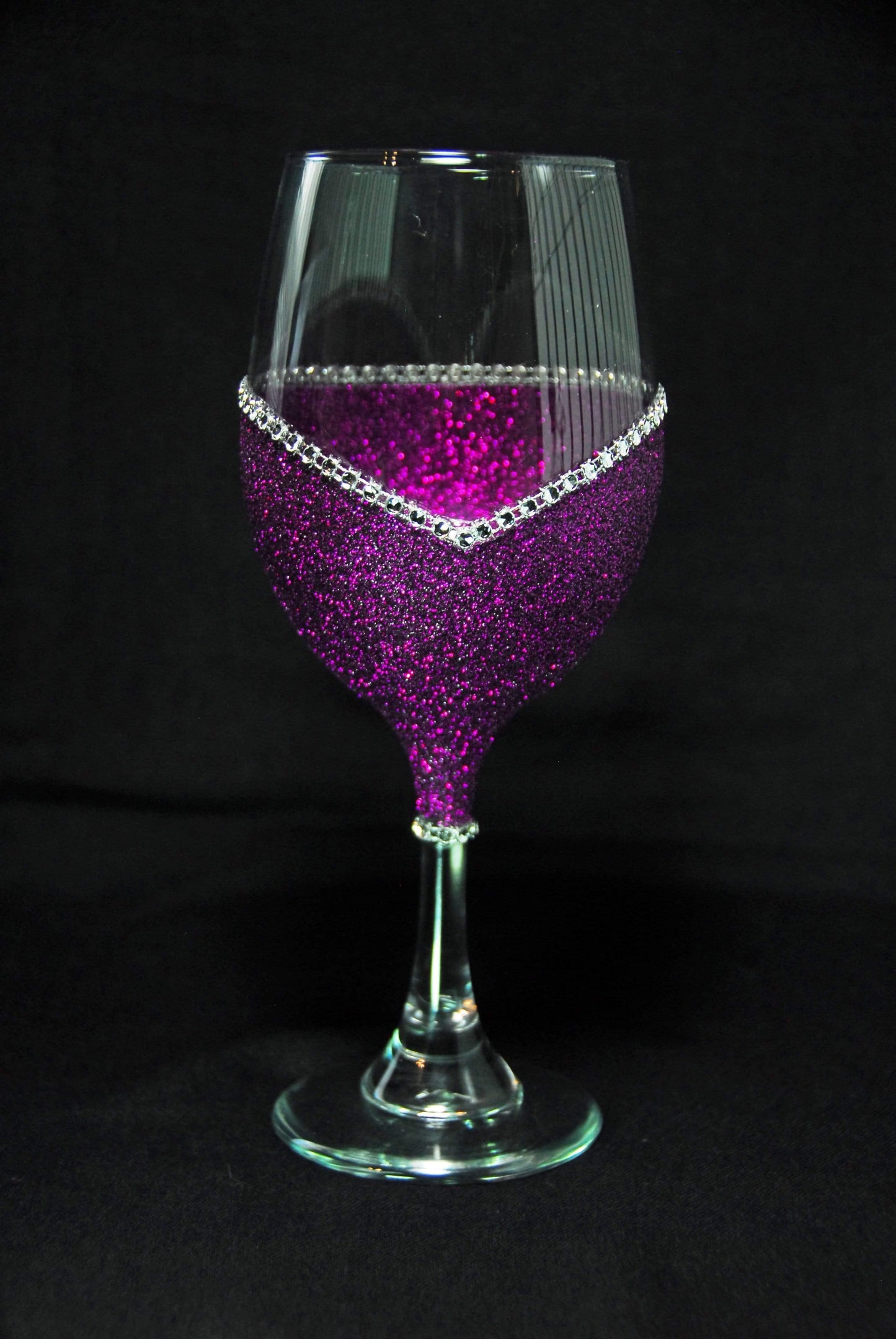 Houston Texans Bling Stem or Stemless Wine Glasses-Choose your color - Winey Bitches - Wine- Women- K9's