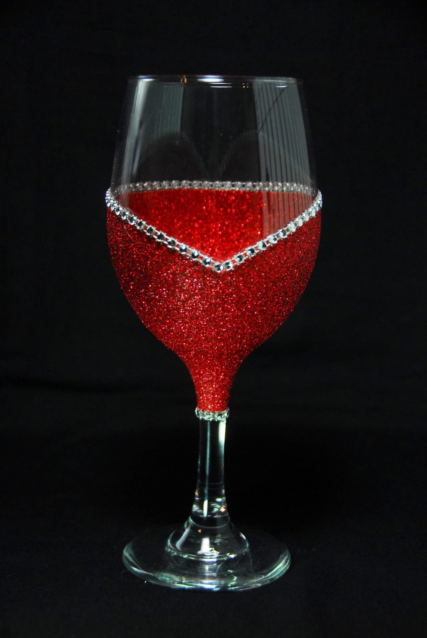 New Orleans Saints Bling Stem or Stemless Wine Glasses-Choose your color - Winey Bitches - Wine- Women- K9's
