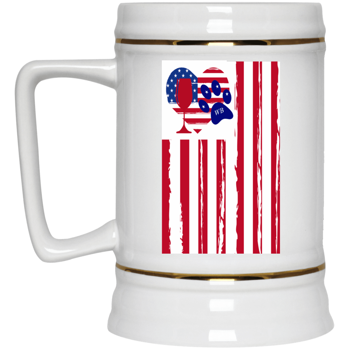 Drinkware White / One Size WineyBitches.Co Beer Stein 22oz. WineyBitchesCo