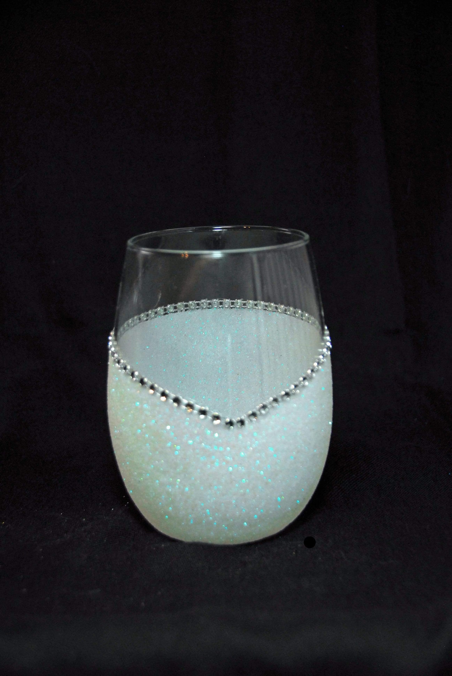 New Orleans Saints Bling Stem or Stemless Wine Glasses-Choose your color - Winey Bitches - Wine- Women- K9's