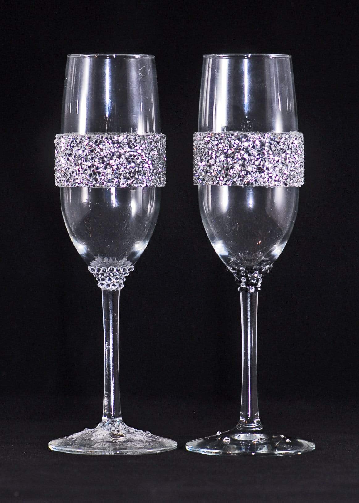 Drinkware Winey Bitches Co Handmade Champaign Flute Set #22 (WS) WineyBitchesCo