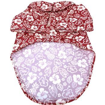 Doggie Hawaiian Camp Shirt - Aloha Red - Winey Bitches - Wine- Women- K9's