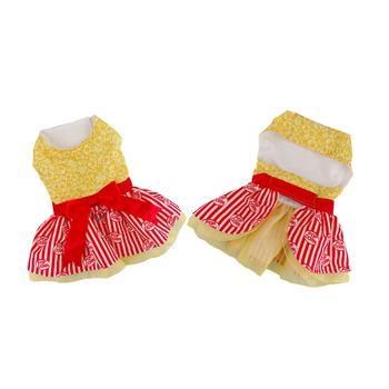 Movie Theater Popcorn Dog Dress with Matching Leash - Winey Bitches - Wine- Women- K9's