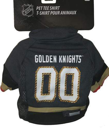 Pet Accessories XS WineyBitches.Co (Blinged) LAS VEGAS GOLDEN KNIGHTS DOG JERSEY WineyBitchesCo
