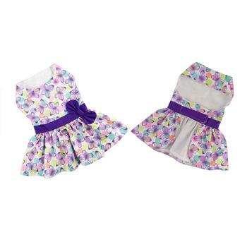 Purple Butterfly Dog Dress with Matching Leash - Winey Bitches - Wine- Women- K9's