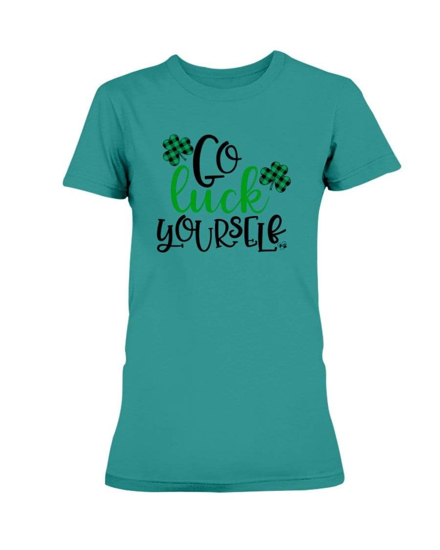 Shirts Antique Jade Dome / S Winey Bitches Co "Go Luck Yourself" Ladies Missy T-Shirt WineyBitchesCo