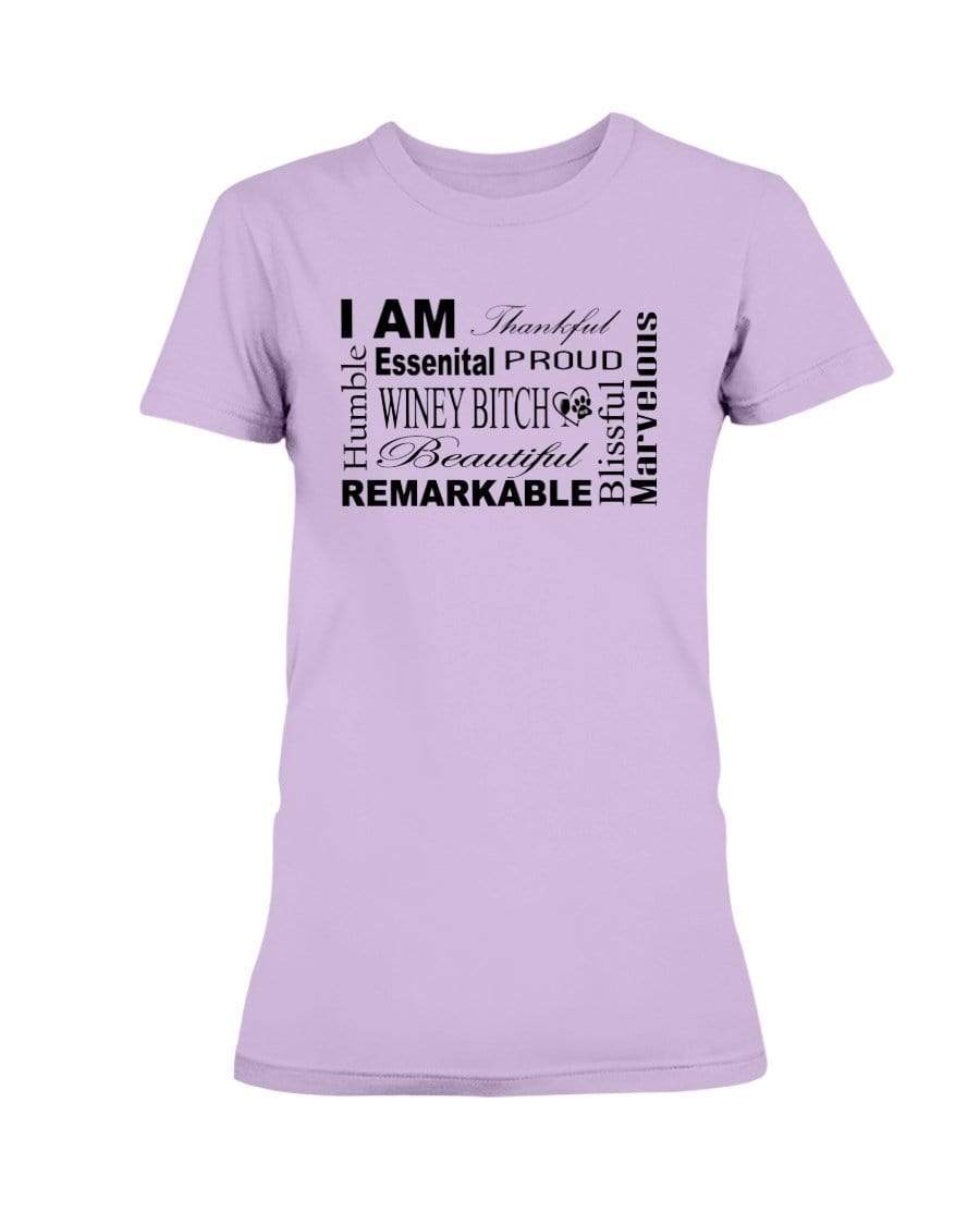 Shirts Orchid / XS Winey Bitches Co "I Am Proud" Black Lettering- Ultra Ladies T-Shirt WineyBitchesCo