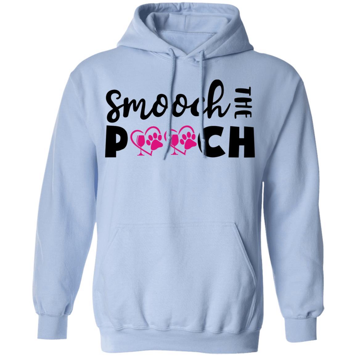 Sweatshirts Light Blue / S Winey Bitches Co "Smooch The Pooch" Pullover Hoodie 8 oz. WineyBitchesCo