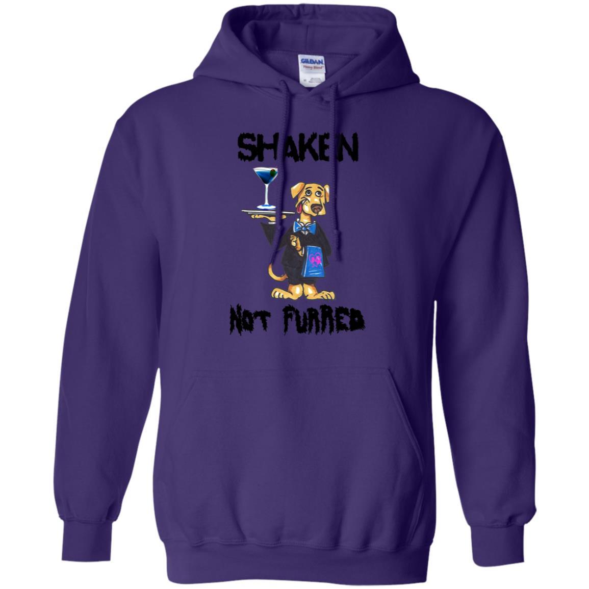 Sweatshirts Purple / S WineyBitches.Co "Shaken Not Furred" Pullover Hoodie 8 oz. WineyBitchesCo