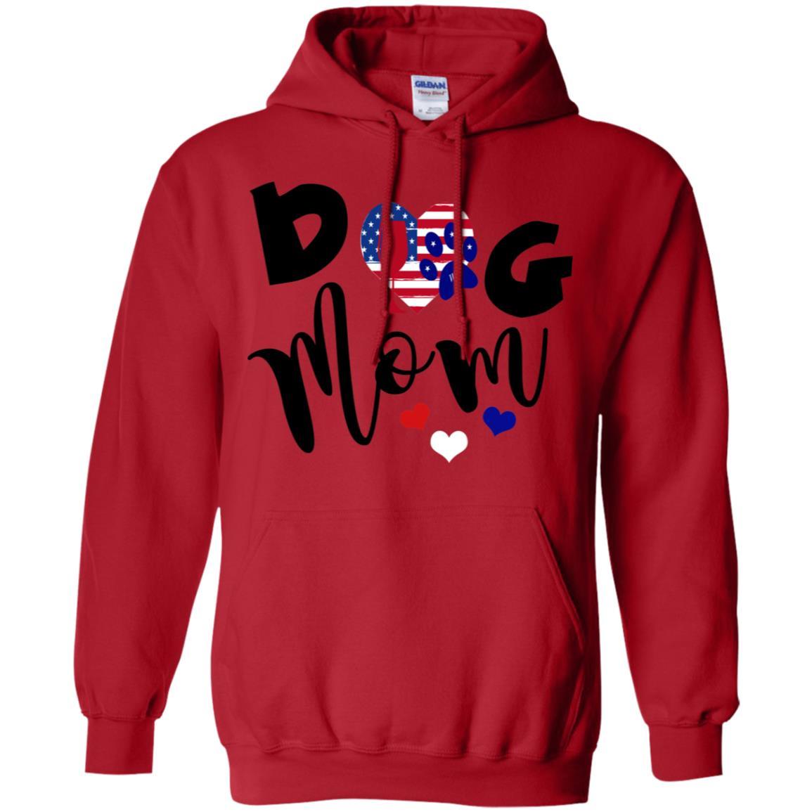 Sweatshirts Red / S WineyBitches.Co Dog Mom Pullover Hoodie 8 oz. WineyBitchesCo