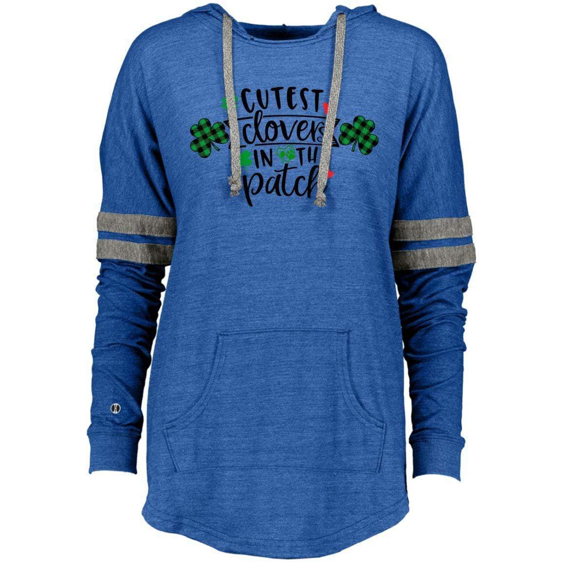 Sweatshirts Vintage Royal/Vintage Grey / X-Small Winey Bitches Co Ladies Hooded Low Key Pullover WineyBitchesCo