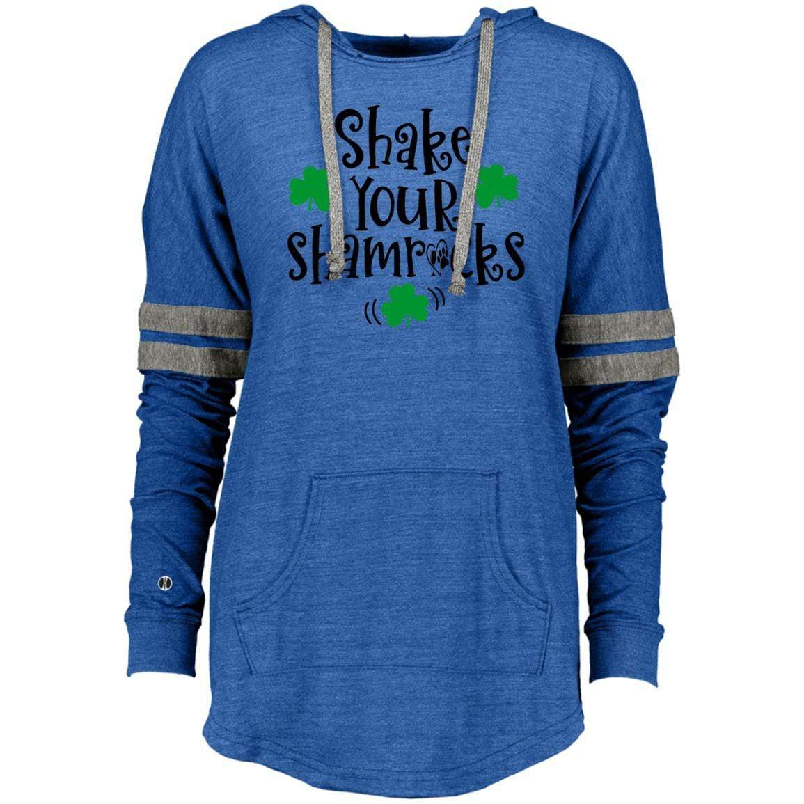 Sweatshirts Vintage Royal/Vintage Grey / X-Small Winey Bitches Co Ladies Hooded Low Key Pullover WineyBitchesCo