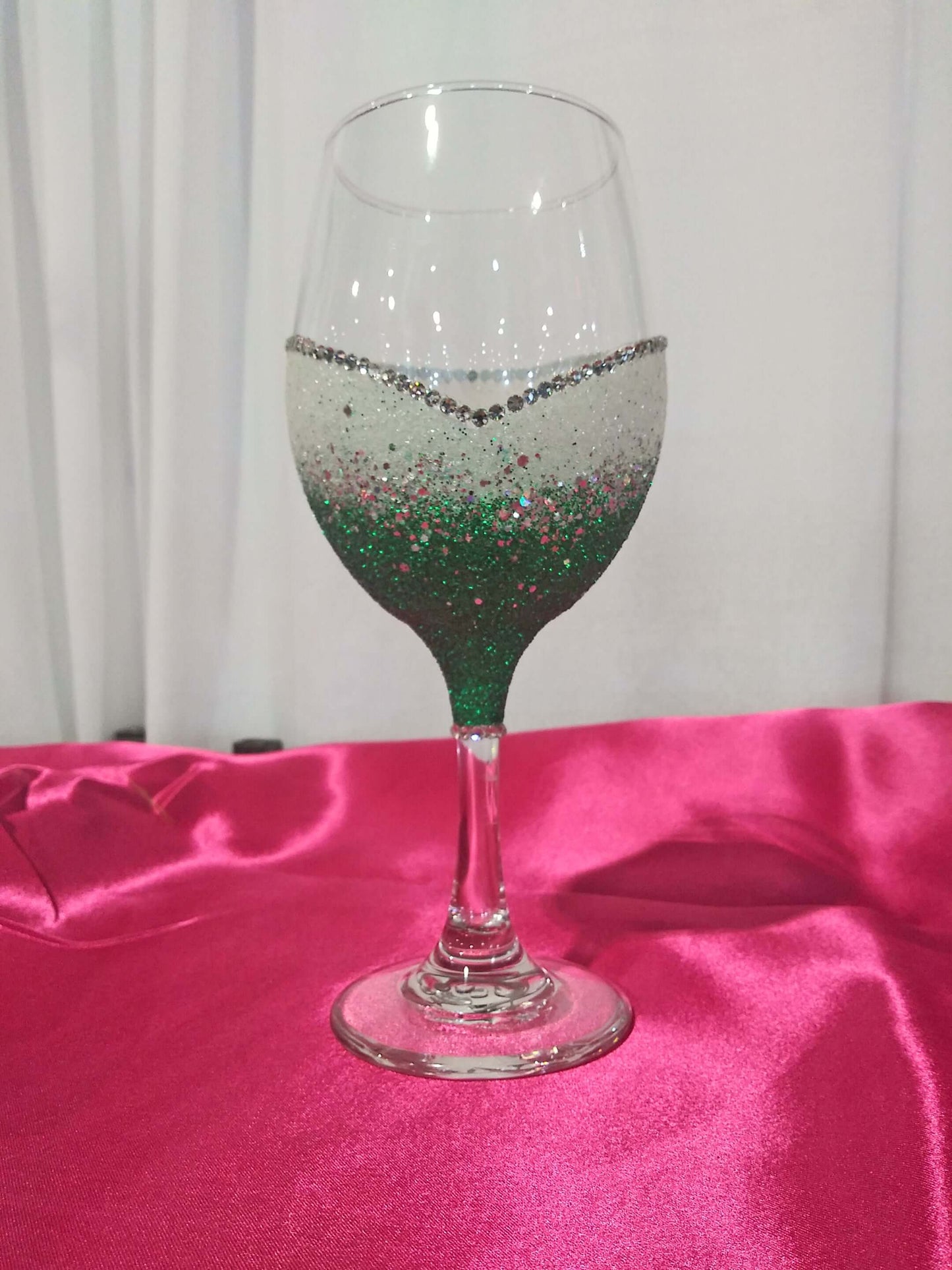 Winey Bitches Co Blinged Two-Tone Stem or Stemless Wine Glasses