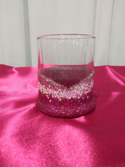 Winey Bitches Co Blinged Two Toned Whiskey-Highball Glasses-Choose Color