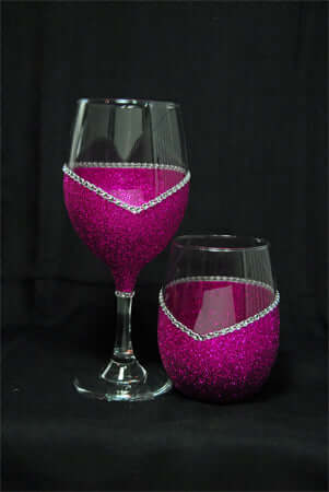 Winey Bitches Co "Weather Outside is Frightful but Wine inside Delightful" Holiday Drinkware-Choose your color