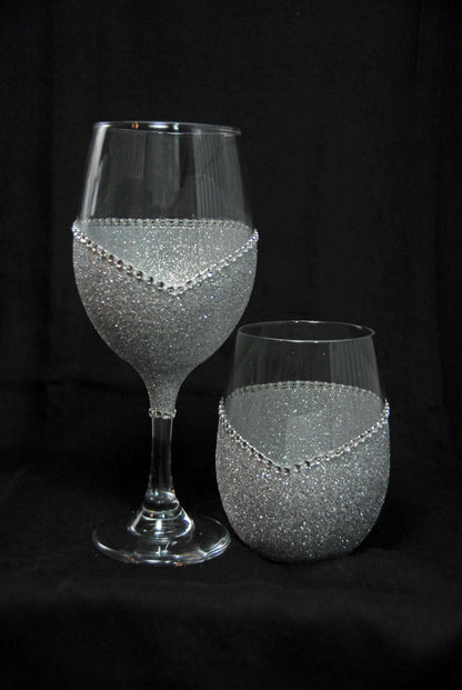 Don't Worry Beach Happy l Summer Collection l Winey Bitches Co Glitter Glasses