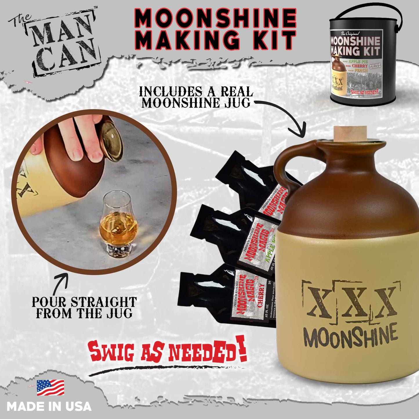 Moonshine Making Kit in a Can – Experience the Art of Moonshine Crafting