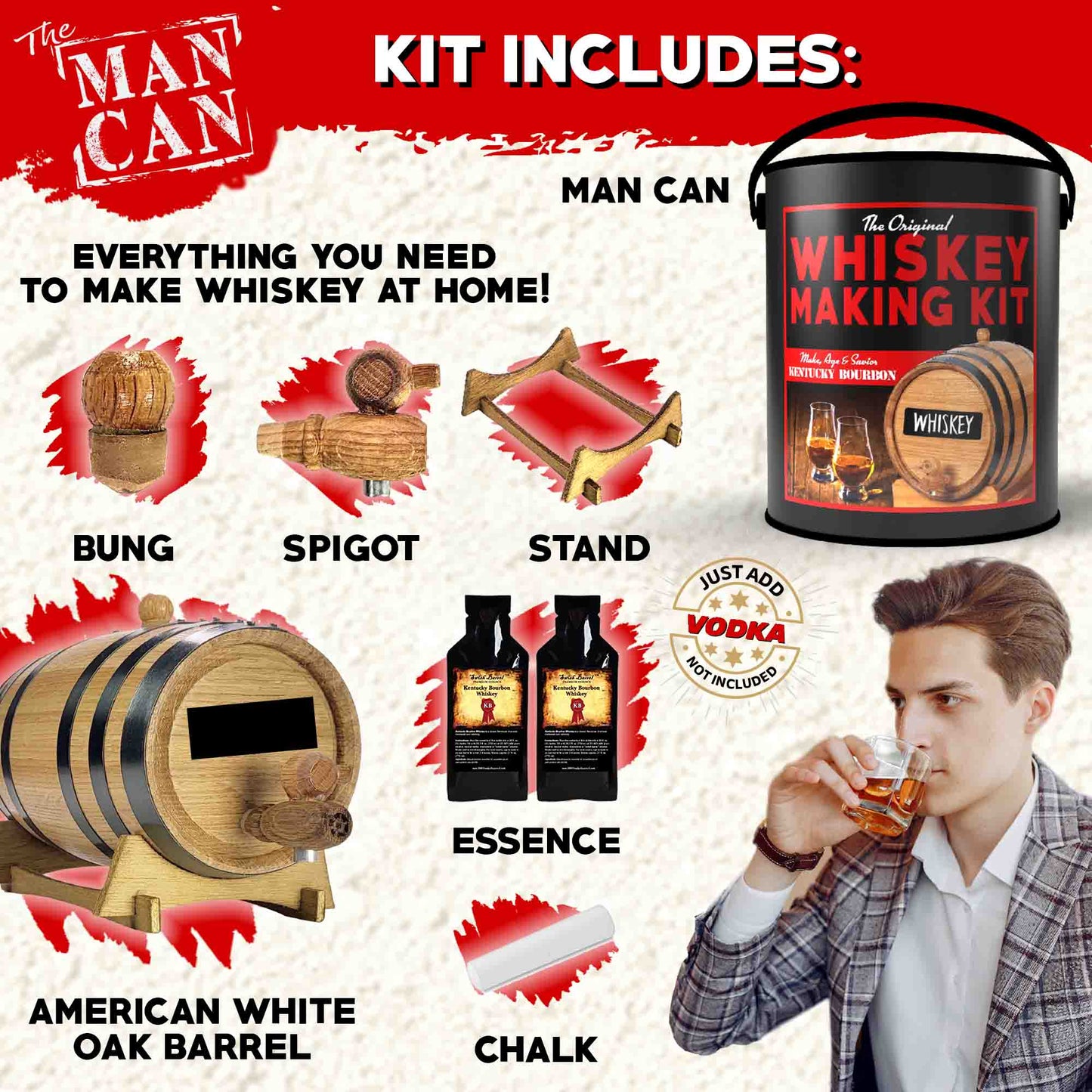 Whiskey Making Kit in a Can – Experience the Art of Whiskey Crafting