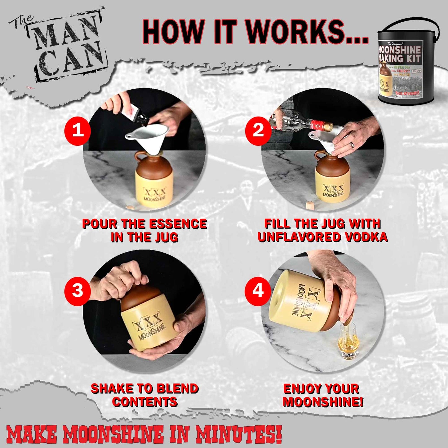 Moonshine Making Kit in a Can – Experience the Art of Moonshine Crafting