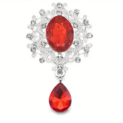 Stunning Starburst Tear Drop Dangle Tipsy Sips – Magnetic Bling for Your Wine Glass (Classic Collection)