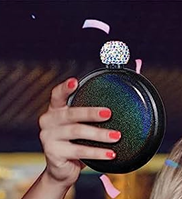 Winey Bitches Women's Round Blank Flasks- Choose color